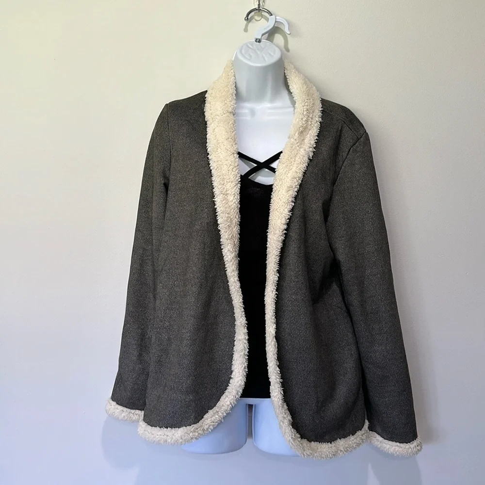 Fur lined coat